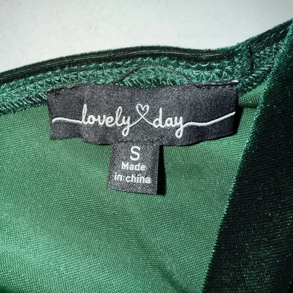 Lovely Day Green Bodycon Midi Dress Spaghetti Strap V-Neck - Picture 5 of 5